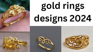 latest gold rings designs 2024 | gold rings designs 2024, gold ring design 2024 with weight,