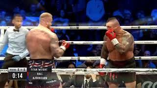 Eddie Hall vs Hafthor Bjornsson Full Fight Highlights