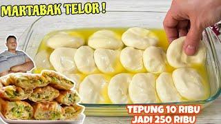 ANTI RIBET  MODAL TEPUNG 10 RIBU JADI 250 RIBU‼️ RESEP MARTABAK TELUR MINI LENGKAP