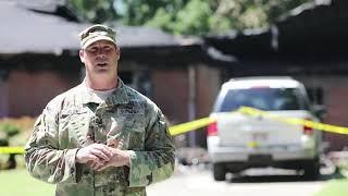 NC Guardsman rescues woman from burning home