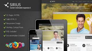 Sirius - Modern Minimalist Responsive 2 | Themeforest Website Templates and Themes