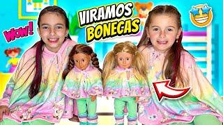 Laurinha e helena viraram bonecas de verdade | Jéssica Godar e Laurinha e Helena e Gabriel