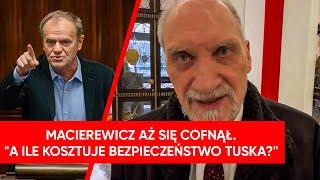 "Milion złotych za ochronę". Macierewicz aż cofnął się do reportera WP