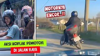 Motor Encok Dikit Ga Ngaruh..!! Dereten Aksi Koplak Pemotor Di Jalan Raya