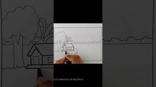 Easy landscape drawing