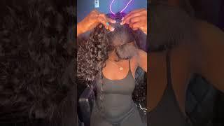 Half Up Half Down Quick-weave Freestyle(with locs)  #hairtutorial #quickweave #hair #braids #cute