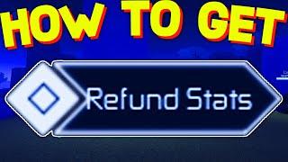 How To GET REFUND STAT POINTS FOR FREE in JUJUTSU INFINITE! ROBLOX