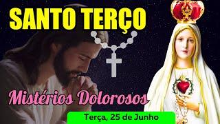 Santo Terço Terça Feira (25/06/2024)  Mistérios Dolorosos  Terço Mariano