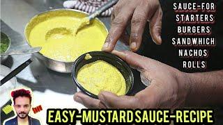 How to make #MustardSauce | Mustard Sauce Dip for Burgers- -Sandwich-Rolls | My Kind of Productions