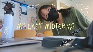 college midterms study vlog / my last one ever! ️ ucla math & cs