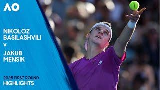 Nikoloz Basilashvili v Jakub Mensik Highlights | Australian Open 2025 First Round