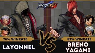 KOFXV⭐LAYONNEL (O.Yashiro/Kukri/Clark) vs BRENO YAGAMI (Kim/K'/Iori)⭐Ranked Match - 09/24