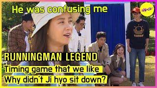 [RUNNINGMAN THE LEGEND]Timing game that we like Why didn't Ji hyo sit down?(ENGSUB)