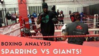 Boxing Sparring vs a GIANT (with commentary)