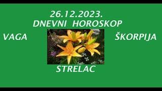 Jasminka Holclajtner-Royal Astro Studio-VAGA,ŠKORPIJA,STRELAC-Dnevni horoskop za 26.12.2023.