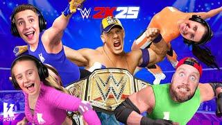 We Taught Our Family to Play WWE 2k25 (Family Battle!)