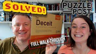 Solved! The Deceit from Puzzle Post - full walkthrough with Dr Gareth and Laura