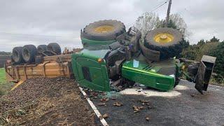 Amazing Tractor Crashes | Farm fails and mishaps