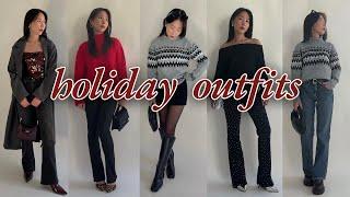 HOLIDAY OUTFITS  last minute outfits for christmas + NYE