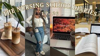 Nursing School Diaries ︎ EP:26 | NURSING SCHOOL VLOG | Med Surg ATI exam, Thanksgiving, haul + more