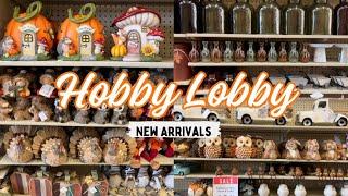 HOBBY LOBBY NEW FALL DECOR 2024 | NEW FALL DECORATIONS & FALL DECORATING IDEAS | SHOP WITH ME