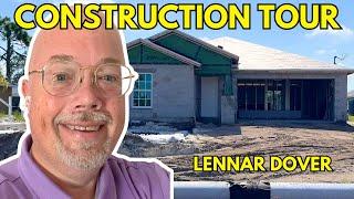 New Cape Coral Homes For Sale Tour Lennar Dover Model in Northeast Cape Coral Florida