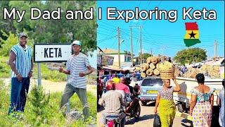 My Dad and I Exploring Keta Volta Region Market| Unseen Beautiful Side of Ghana | West Africa