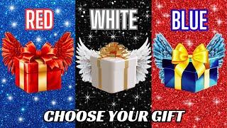 Choose your gift ||3 gift box challenge||2 good & 1 bad|| Red, White & Blue #chooseyourgift