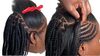 Cornrows to try | feeding in braids vs Knotless braiding for beginners @JANEILHAIRCOLLECTION