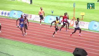 Nigeria's Kanyinsola Ajayi wins Men's 100m Heat 3 at 2024 African Athletics Championships