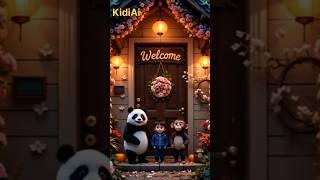 Invitation to the animals part 2 #ai #cartoon #shorts #panda
