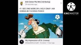 My reaction to Erik Cintron The Mite 2nd Backup ‘s comment