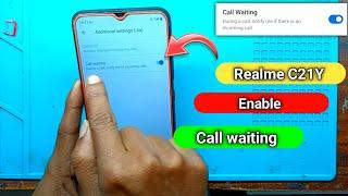 How to activate call waiting on realme c21y | call waiting setting