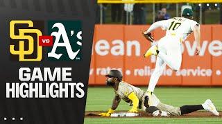 Padres vs. A's Game Highlights (4/8/25) | MLB Highlights