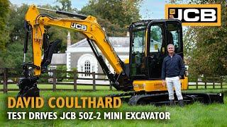 David Coulthard tests the JCB 50Z-2 Mini Excavator