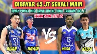 RIVAN NURMULKI DI BAYAR 15 JT SEKALI MAIN️ DEMI TARKAM 100 JT | RIVAN,HAYUN VS MUSA,KAULA - BLEDOS