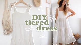 DIY // Tiered Flowy Dress (with tie straps)