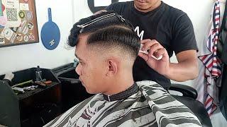 Teknik potong rambut MUDAH bagi pemula, Model Fade Gradasi Detail Full Penjelasan Metode Kursus