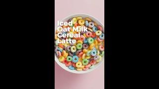 Iced Oat Milk Cereal Latte | At-Home Coffee Tutorial