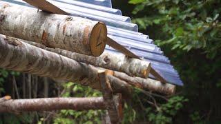 Greenwood Primitive Timber Framed Shed Build