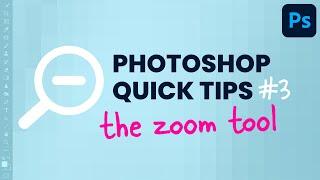 Zoom Tool Shortcut Photoshop Quick Tips #shorts