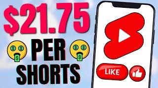 Watch YouTube Shorts and Make $21.75 Effortlessly | Make Money Online 2024