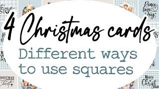 LET'S MAKE HANDMADE CHRISTMAS & BIRTHDAY CARDS with Squares and Hexagons