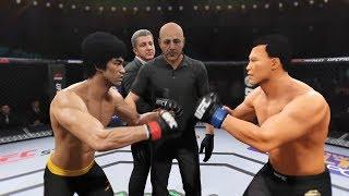 Bruce Lee vs. Mas Oyama (EA sports UFC 2) - CPU vs. CPU - Crazy UFC 
