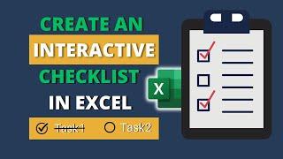 How to Create an Interactive Checklist in Excel