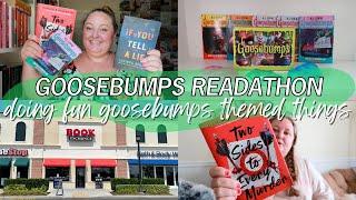 Summer Goosebumps Readathon Vlog | reading goosebumps & doing fun goosebumps themed things ️