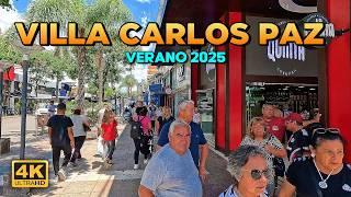 Explorando VILLA CARLOS PAZ 2025 | Walking Tour 4KARGENTINA