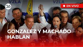  EN DIRECTO | EDMUNDO GONZÁLEZ y MARÍA CORINA MACHADO ofrecen una conferencia de prensa.