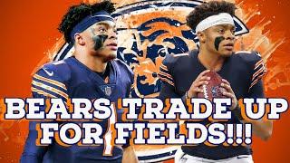 Chicago Bears Trade Up For Justin Fields Reaction & Breakdown || NFL Draft