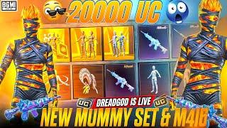 NEW MUMMY M416 & MUMMY SET CRATE OPENING |M416 MAXED OUT IN 20K UC | #bgmi #crateopening #pubgmobile